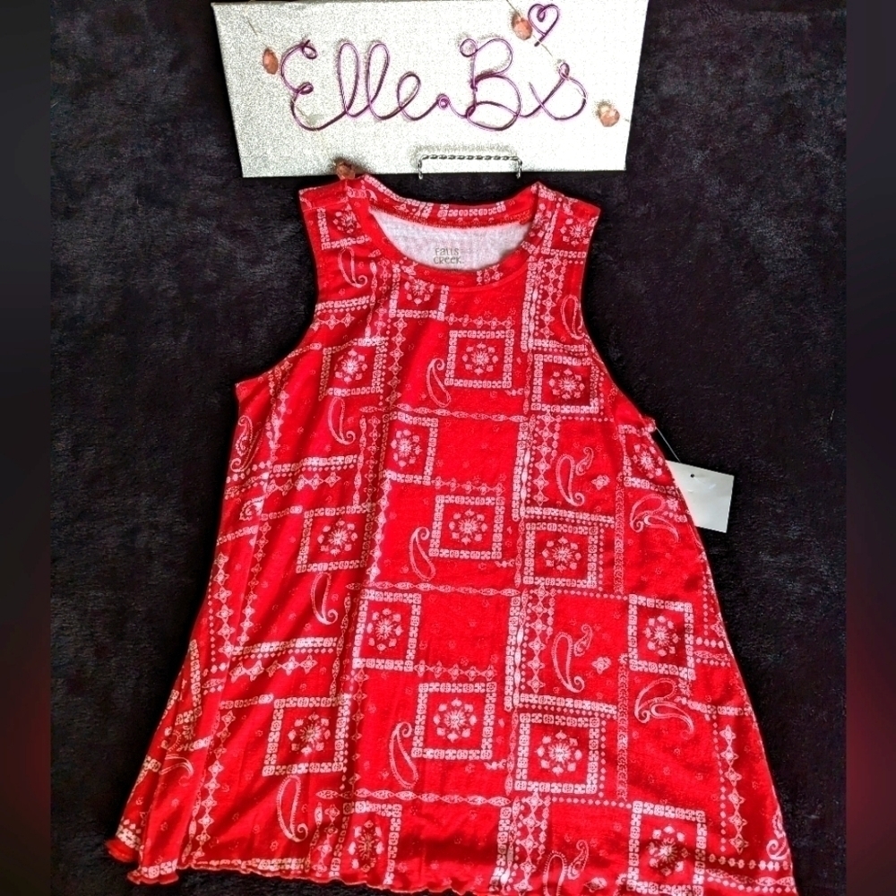Girls Red Tank L - Picture 1 of 4